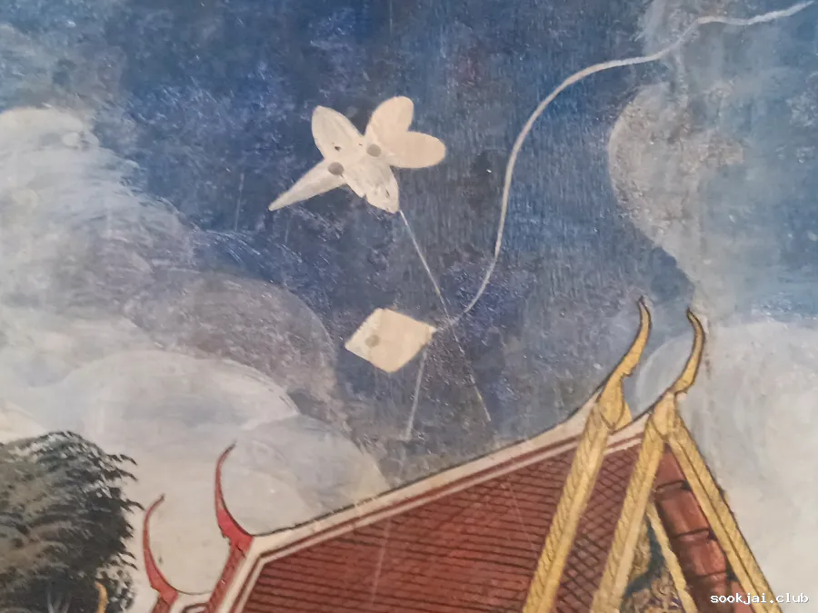 ชมภาพจิตรกรรม รัชกาลที่ 4 ทรงกล้องดูดาว ที่วัดเสนาสนาราม อยุธยา