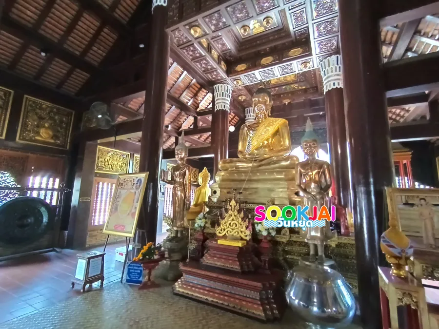 Visit Wat Lok Molee, Chiang Mai, and admire the ancient Lanna-style teak wood temple and the magnificent ancient castle-shaped pagoda.