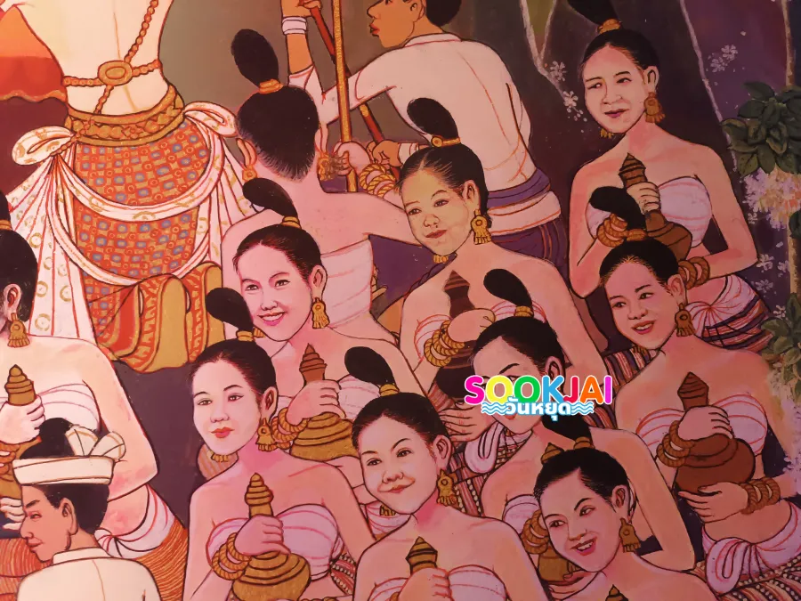 Visit Wat Suan Dok, Chiang Mai, See the White Chedis of the Northern Royal Family and the Main Viharn with Portraits of Real People